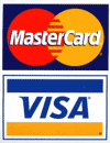 We accept VISA and MasterCard